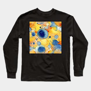 Abstract oil and water mix background Long Sleeve T-Shirt